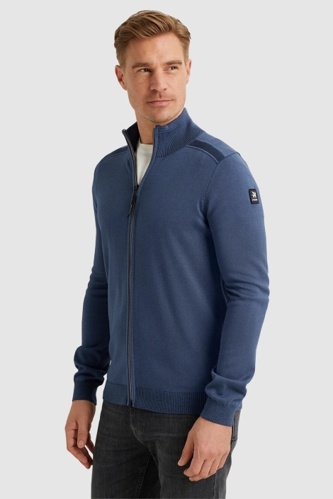 Vanguard zip jacket cotton modal plated